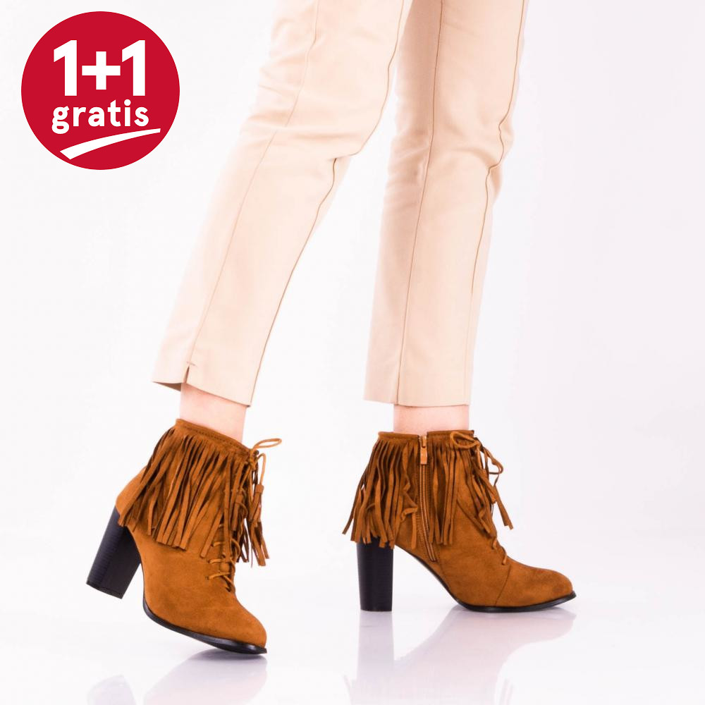 Botine Dama Meggy Camel