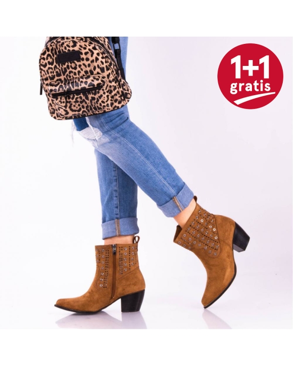 Botine Dama Norman Camel