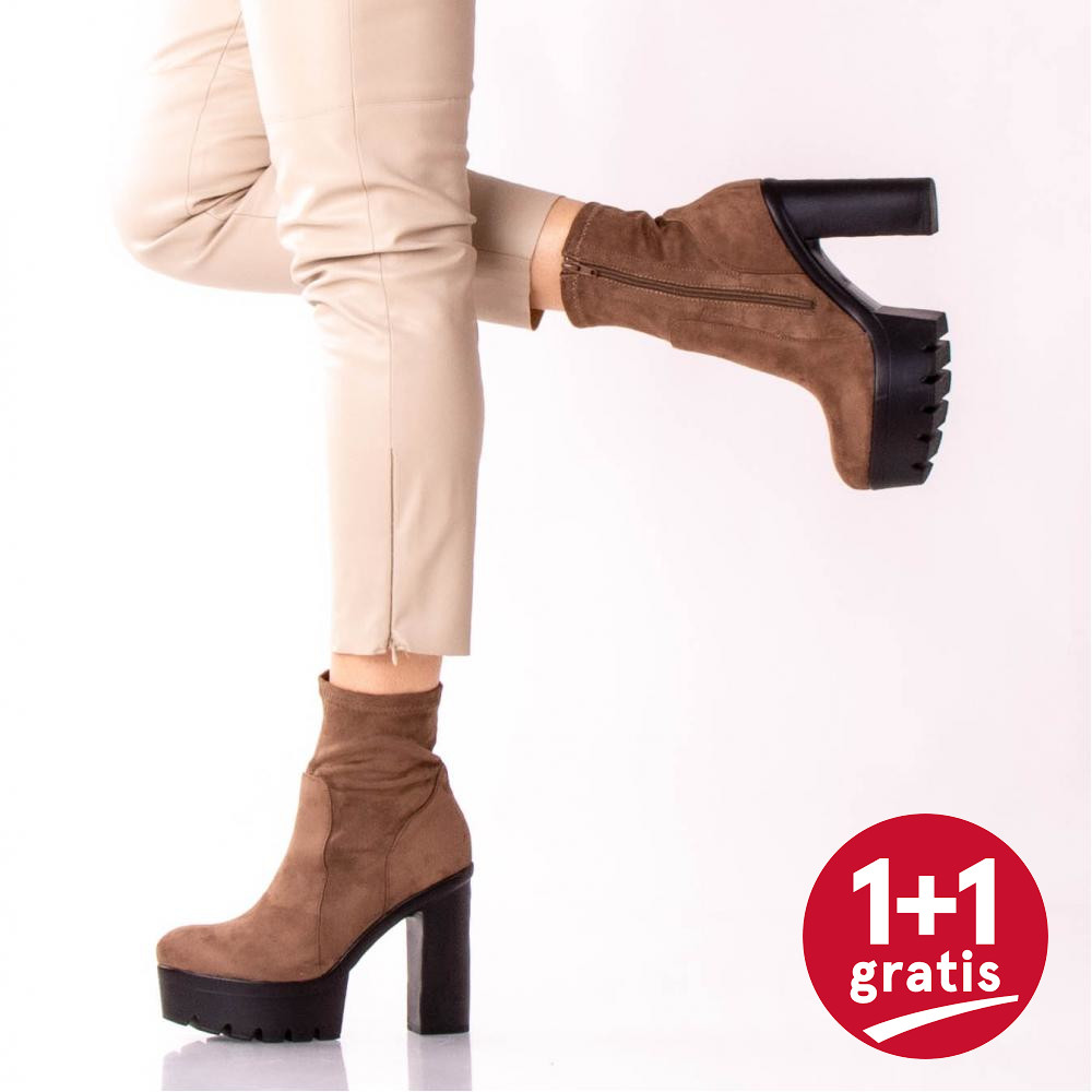 Botine Dama Rikki Khaki