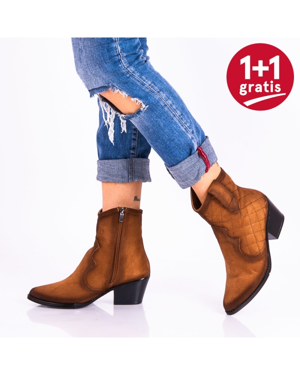 Botine Dama Woods Camel