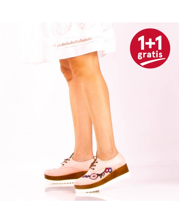 Pantofi Casual Dama Creamy Roz