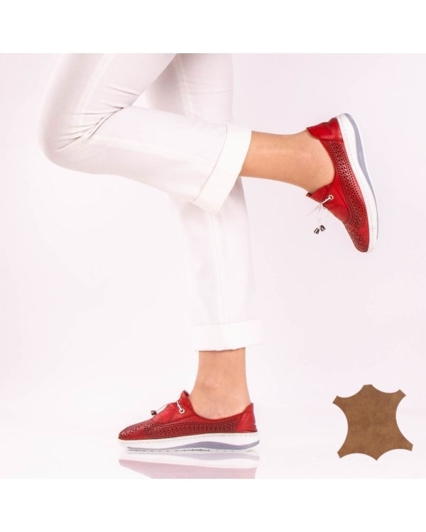 Pantofi Casual Dama Valarie Rosii