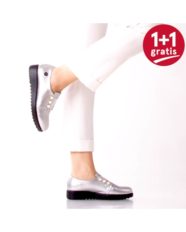 Pantofi Casual Gretta Argintii