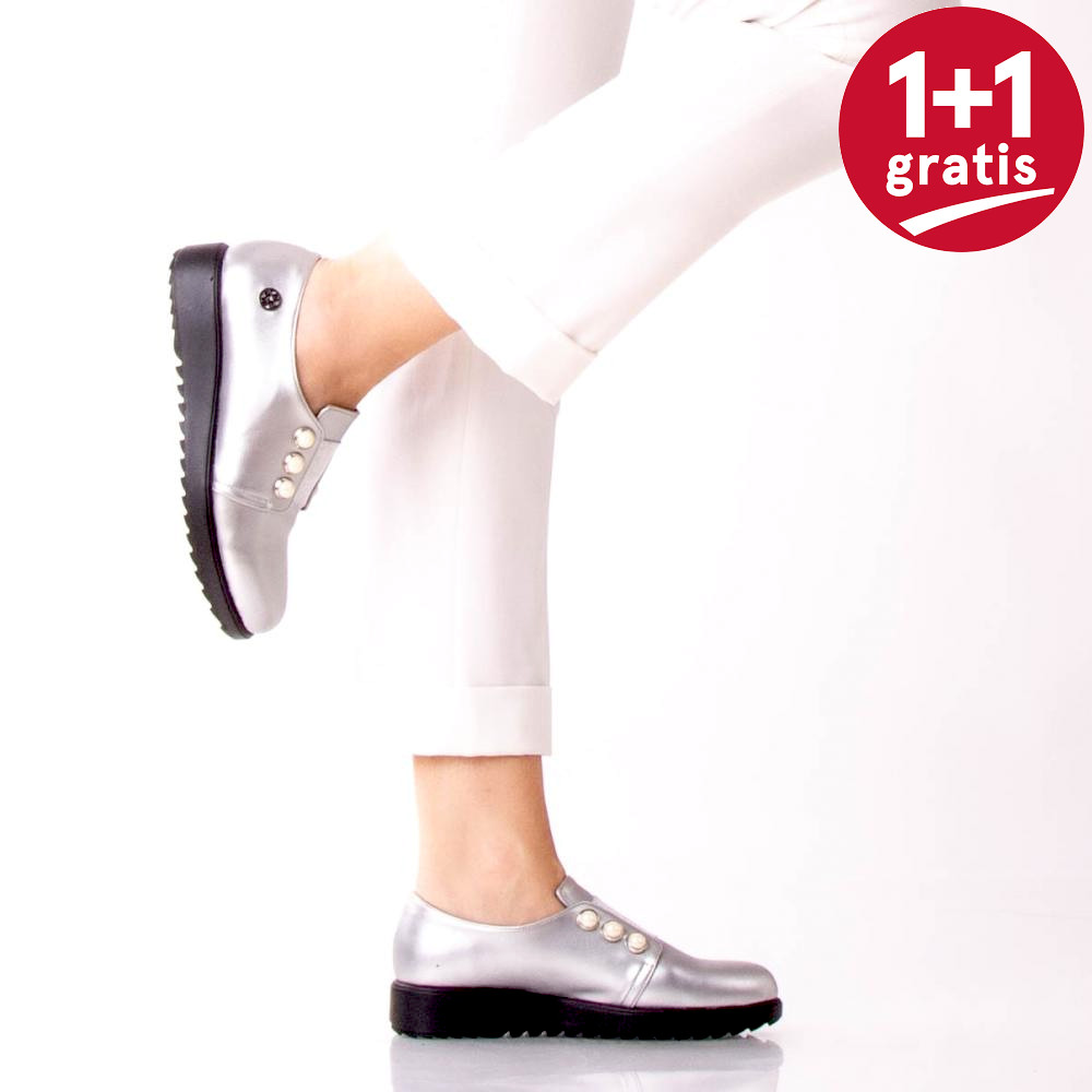 Pantofi Casual Gretta Argintii