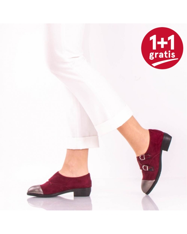 Pantofi Casual Reagan Wine Red