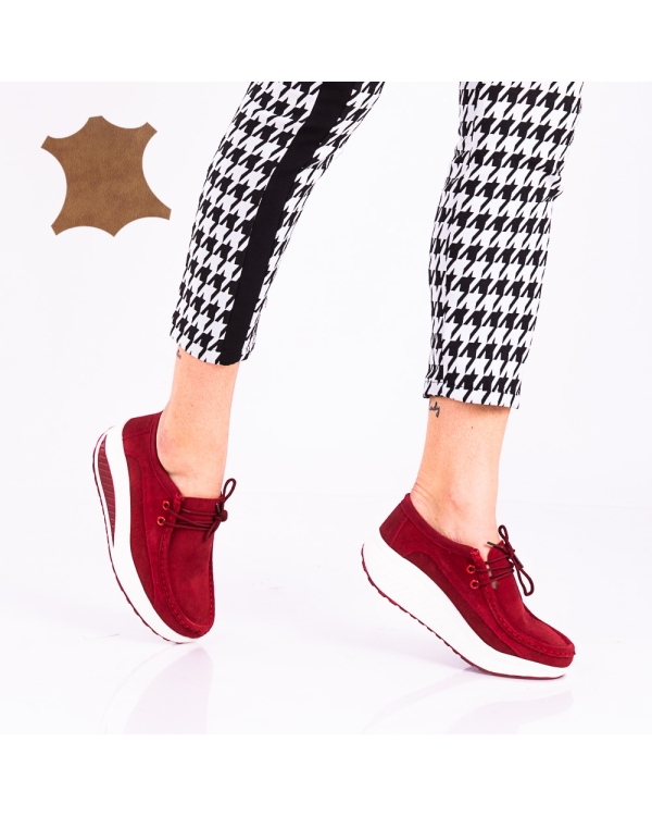 Pantofi Dama Adrianee Wine Red