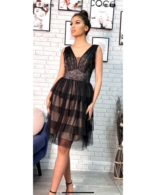 Rochie party Derine negru 